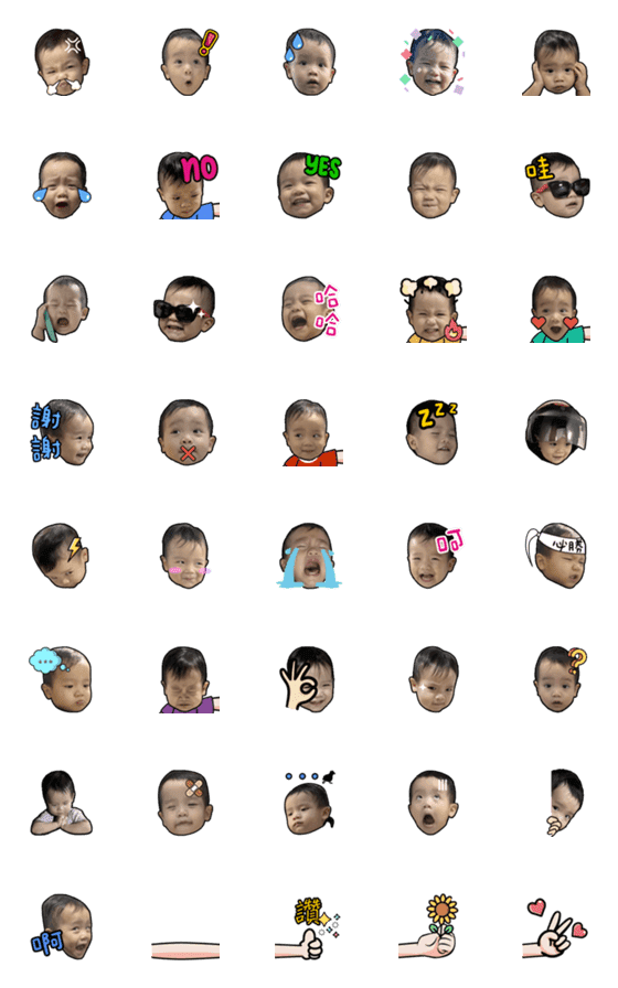 [LINE絵文字]The Boy's Emojiの画像一覧