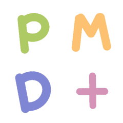 [LINE絵文字] Paint my day - Cute Alphabet ＆ Numberの画像