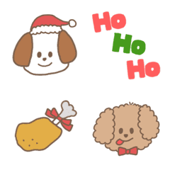 [LINE絵文字] わん わん わん #3 冬 クリスマスの画像