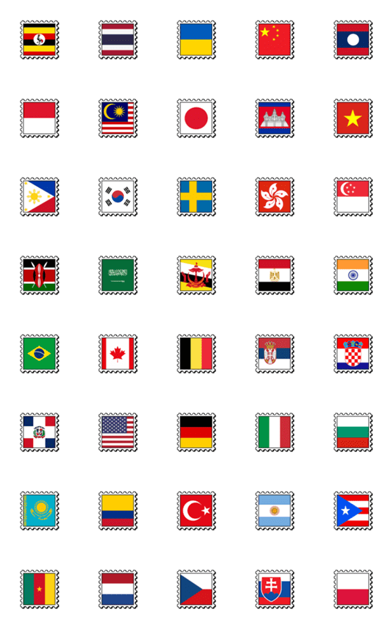 [LINE絵文字]Stamp flag Dookdikの画像一覧