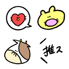 [LINE絵文字] PORI xx HIGEの画像