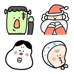 [LINE絵文字] 秋と冬のイベントたちの画像