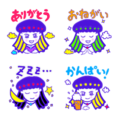 [LINE絵文字] 仮面土偶の日常 素顔の女神さんの画像