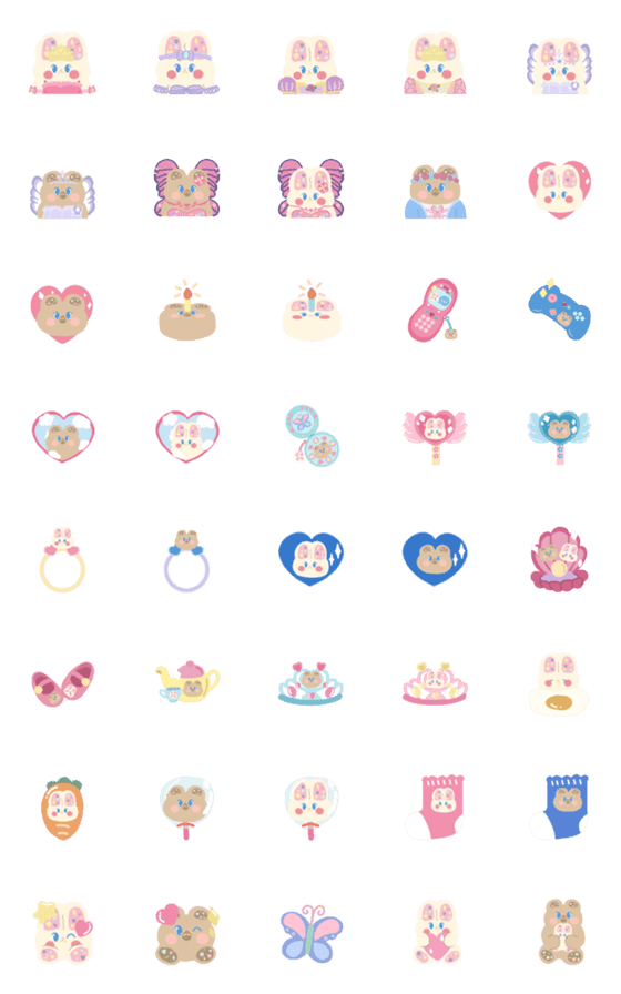 [LINE絵文字]how cute emojiの画像一覧