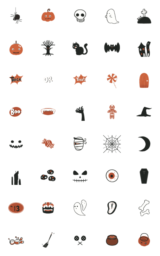 [LINE絵文字]HalloweenNightの画像一覧