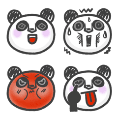 [LINE絵文字] A panda with intense emotionsの画像