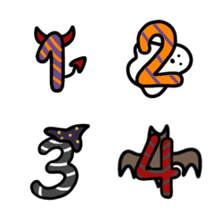 [LINE絵文字] 123 Halloween！の画像