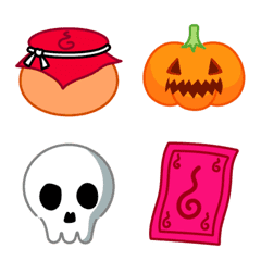 [LINE絵文字] mini Halloween emojiの画像