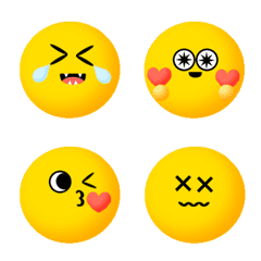 [LINE絵文字] Hi Smiling Face emojiの画像