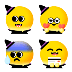 [LINE絵文字] Hi Smiling Face magician witch emojiの画像