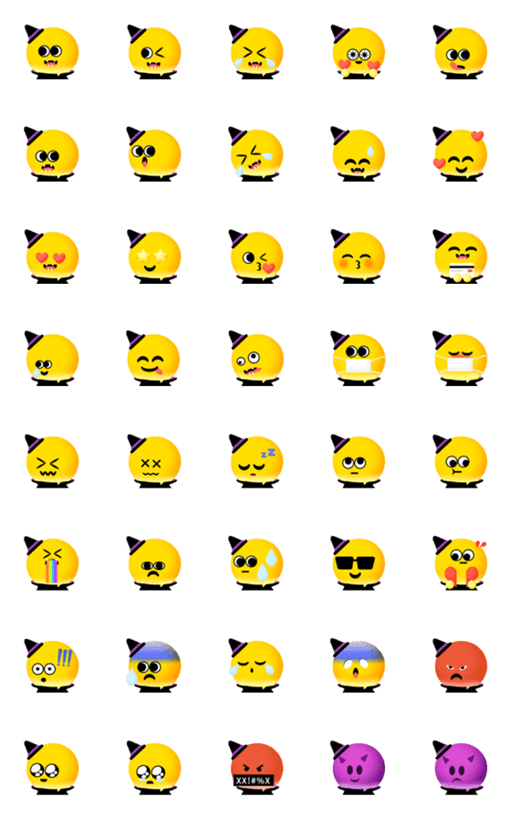 [LINE絵文字]Hi Smiling Face magician witch emojiの画像一覧