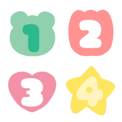 [LINE絵文字] various emoji numbersの画像