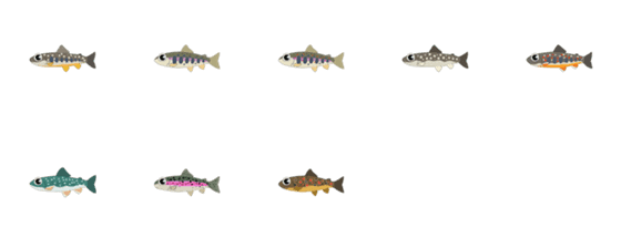 [LINE絵文字]salmon fishingの画像一覧