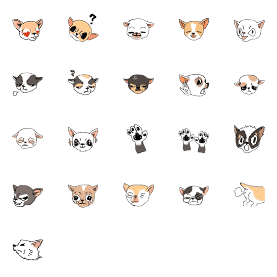 [LINE絵文字]Chiwawa Syndromeの画像一覧