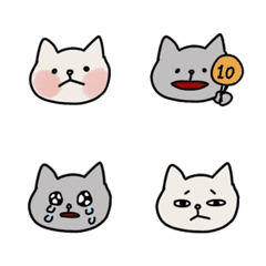 [LINE絵文字] ANGRY-BEAR: adorable kitten emojiの画像