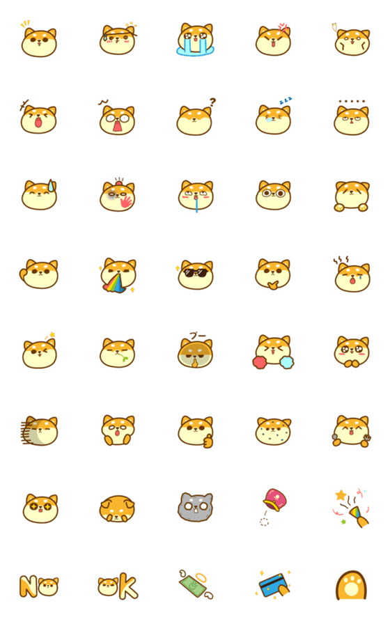 [LINE絵文字]Shiba inu small bunの画像一覧