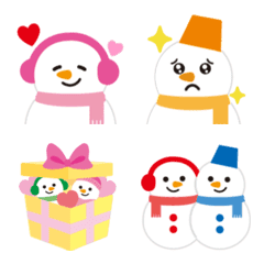 [LINE絵文字] 動く！ Color Snowmanの絵文字の画像