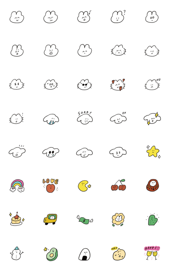 [LINE絵文字]cozz room emoji 1.0の画像一覧