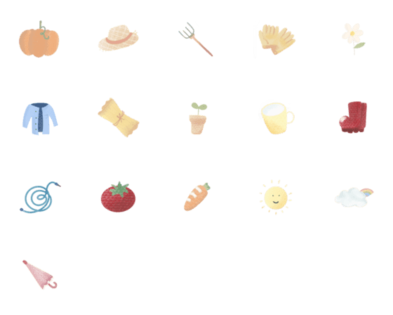 [LINE絵文字]Little Farmの画像一覧