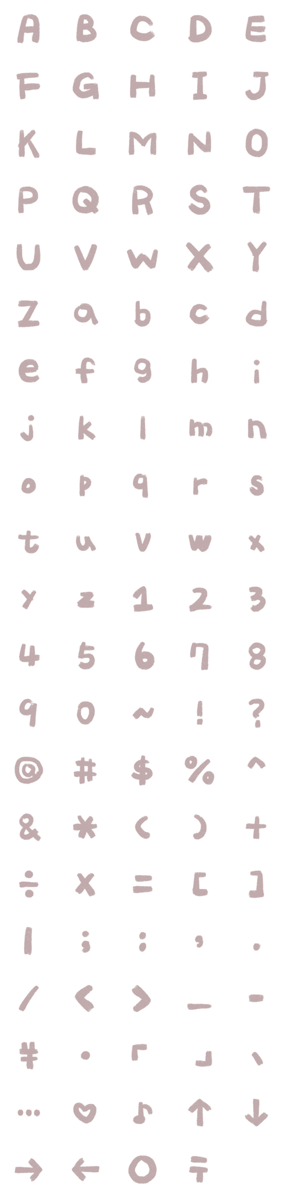 [LINE絵文字]Cute English numerals 2の画像一覧