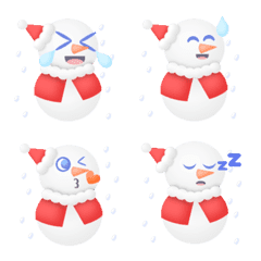 [LINE絵文字] Hi snowman christmas emojiの画像