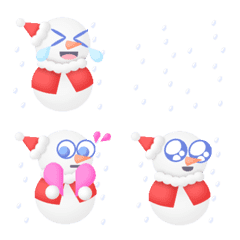 [LINE絵文字] Hi snowman christmas Animation emojiの画像