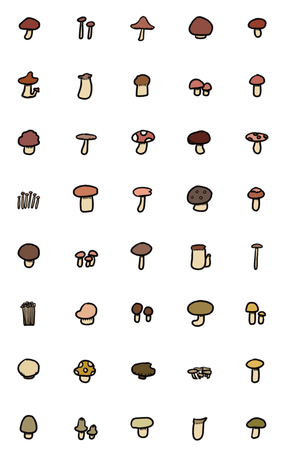 [LINE絵文字]Have a mushroom dayの画像一覧