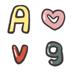 [LINE絵文字] Cute English numerals 3の画像