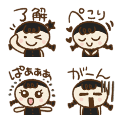 [LINE絵文字] ラブリーちゃん♡くろ①の画像