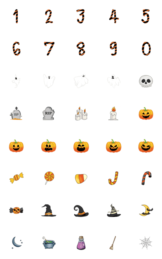 [LINE絵文字]Halloween v.1の画像一覧