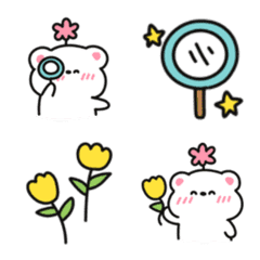 [LINE絵文字] Emoji bear mono 1の画像