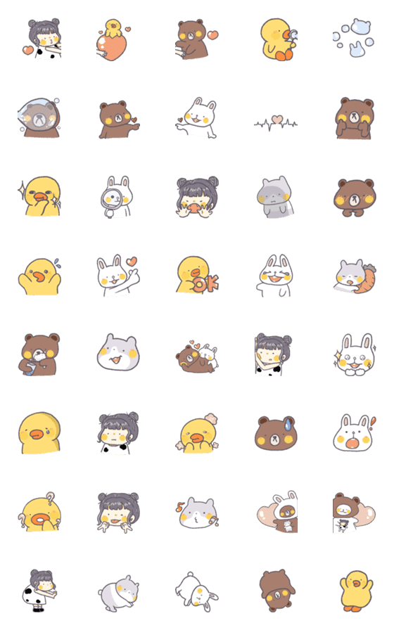 [LINE絵文字]Niuniu Emoji 5の画像一覧