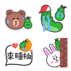 [LINE絵文字] Yuz and BROWN ＆ FRIENDSの画像