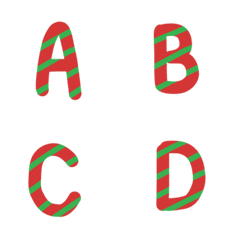 [LINE絵文字] A-Z Christmas (Red) BN 1.0の画像