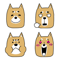 [LINE絵文字] 柴犬かもしれない犬の画像