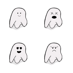 [LINE絵文字] cute little ghostの画像