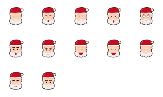 [LINE絵文字]santa emoji 2022の画像一覧