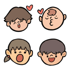 [LINE絵文字] Ddorable Chrildren Emoji.の画像