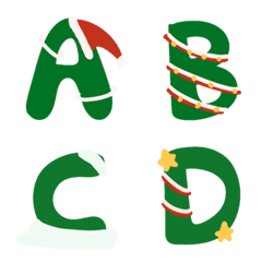 [LINE絵文字] ABChristmasの画像