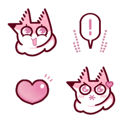 [LINE絵文字] Pink Fox (Accio emoji)の画像