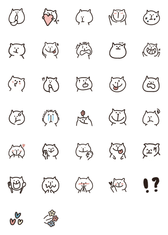 [LINE絵文字]hua-Laymeowの画像一覧