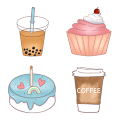 [LINE絵文字] Emoji : cute foodの画像