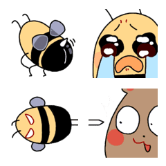 [LINE絵文字] Bee bee ＆ sugarの画像