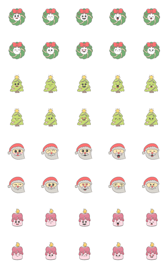 [LINE絵文字]Christmas gangの画像一覧