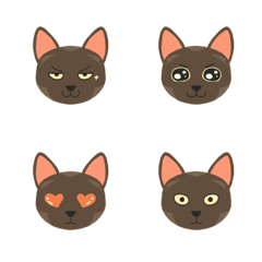 [LINE絵文字] 9F_Burmese catの画像