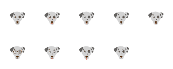 [LINE絵文字]9F_Dalmatian dogの画像一覧