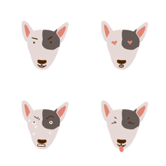 [LINE絵文字] 9F_Bull terrier dogの画像