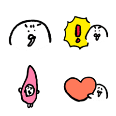 [LINE絵文字] わ〜いザラシだよ EMOJIの画像