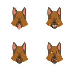 [LINE絵文字] 9F_German Shepherd dogの画像