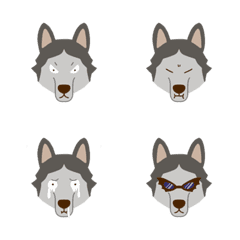 [LINE絵文字] 9F_Husky dogの画像